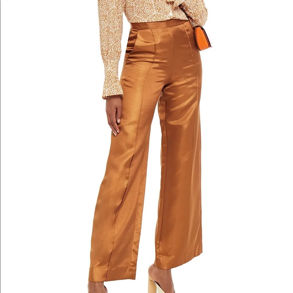 NWOT!! Baum Und Pferdgarten Copper Crepe Wide Leg Pant